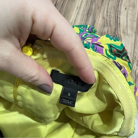 J.Crew Paisley Silk Maxi Sarong Dress In Green Violet Multi 8 - Picture 11 of 11